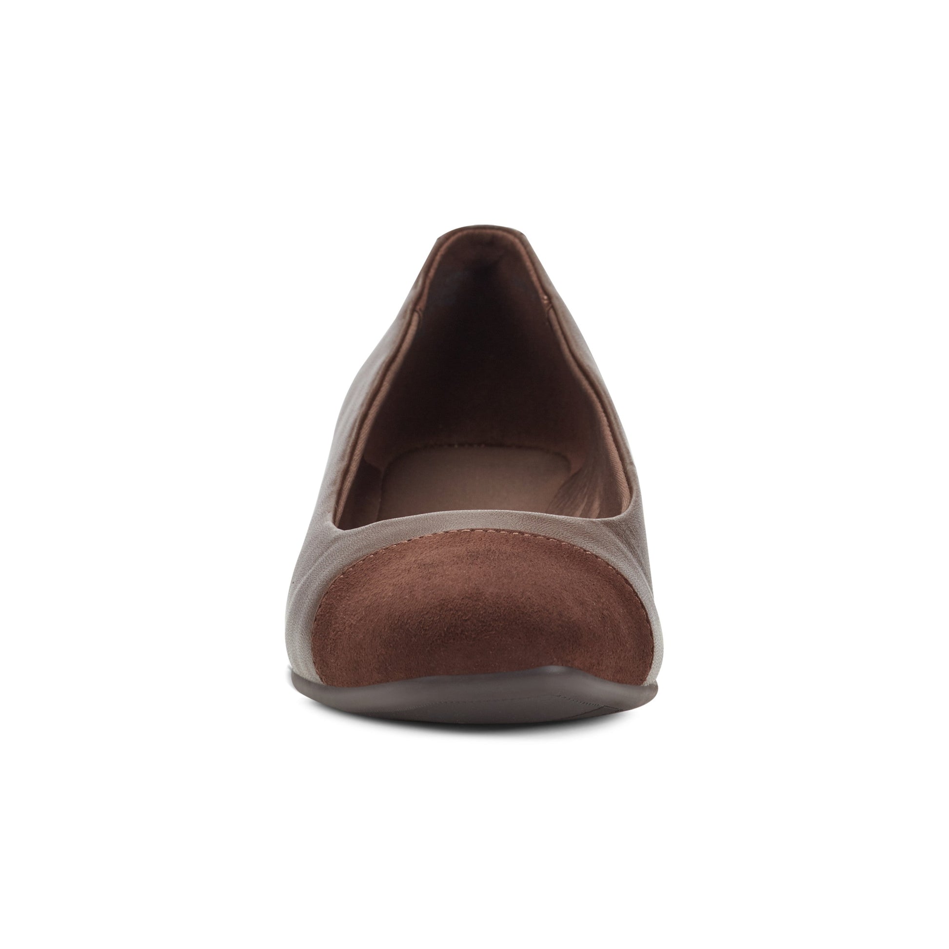 Easy Spirit Gracey Wedge Heels - Brown Leather/Brown
