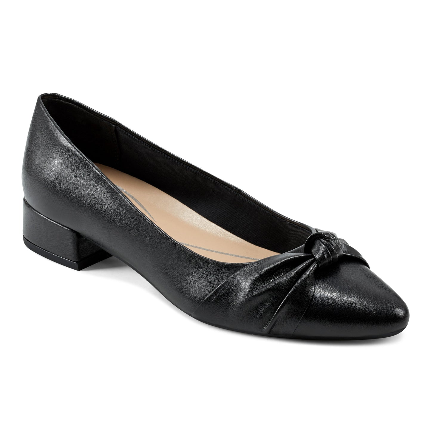 Easy Spirit Cristen Dress Pumps - Black Leather