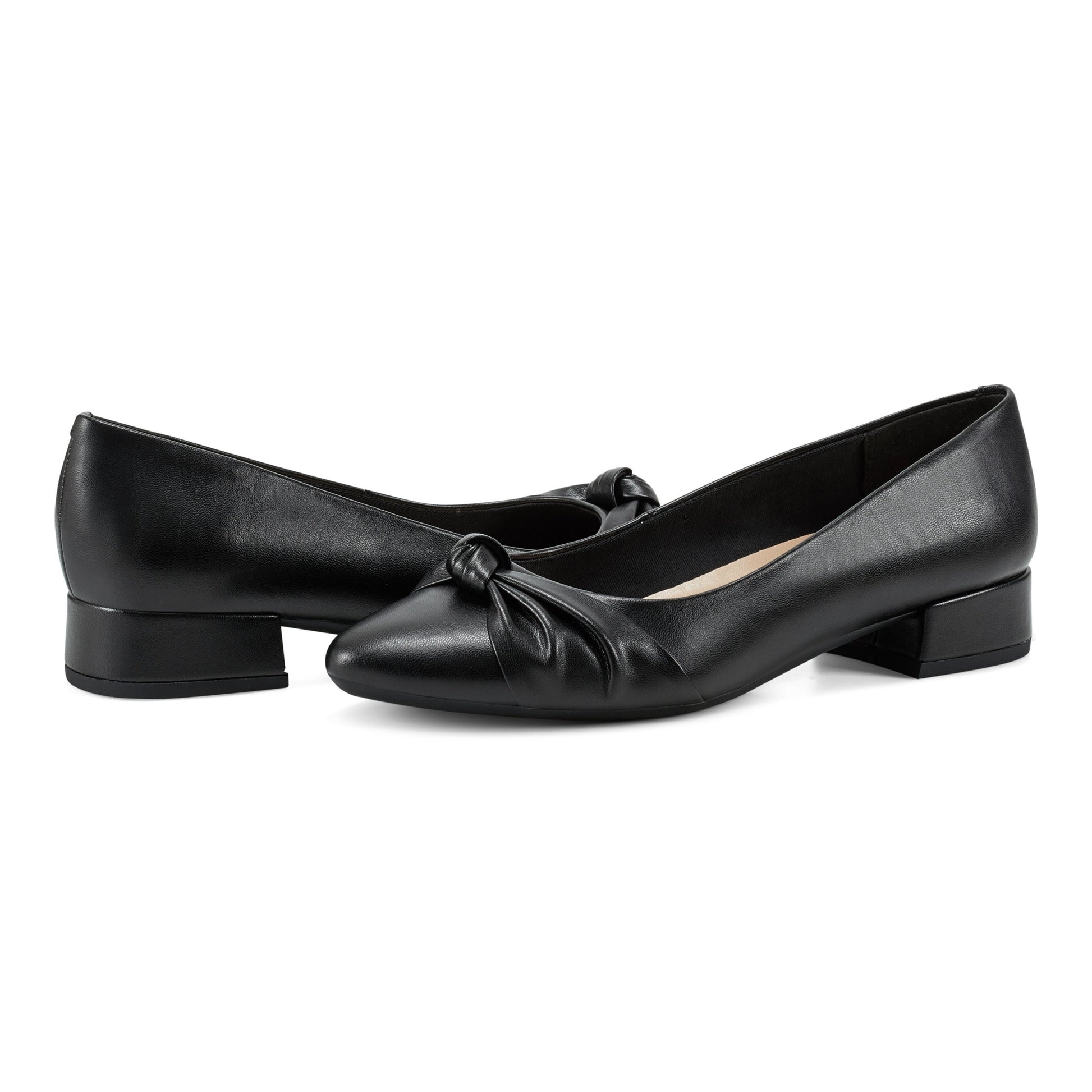 Easy Spirit Cristen Dress Pumps - Black Leather