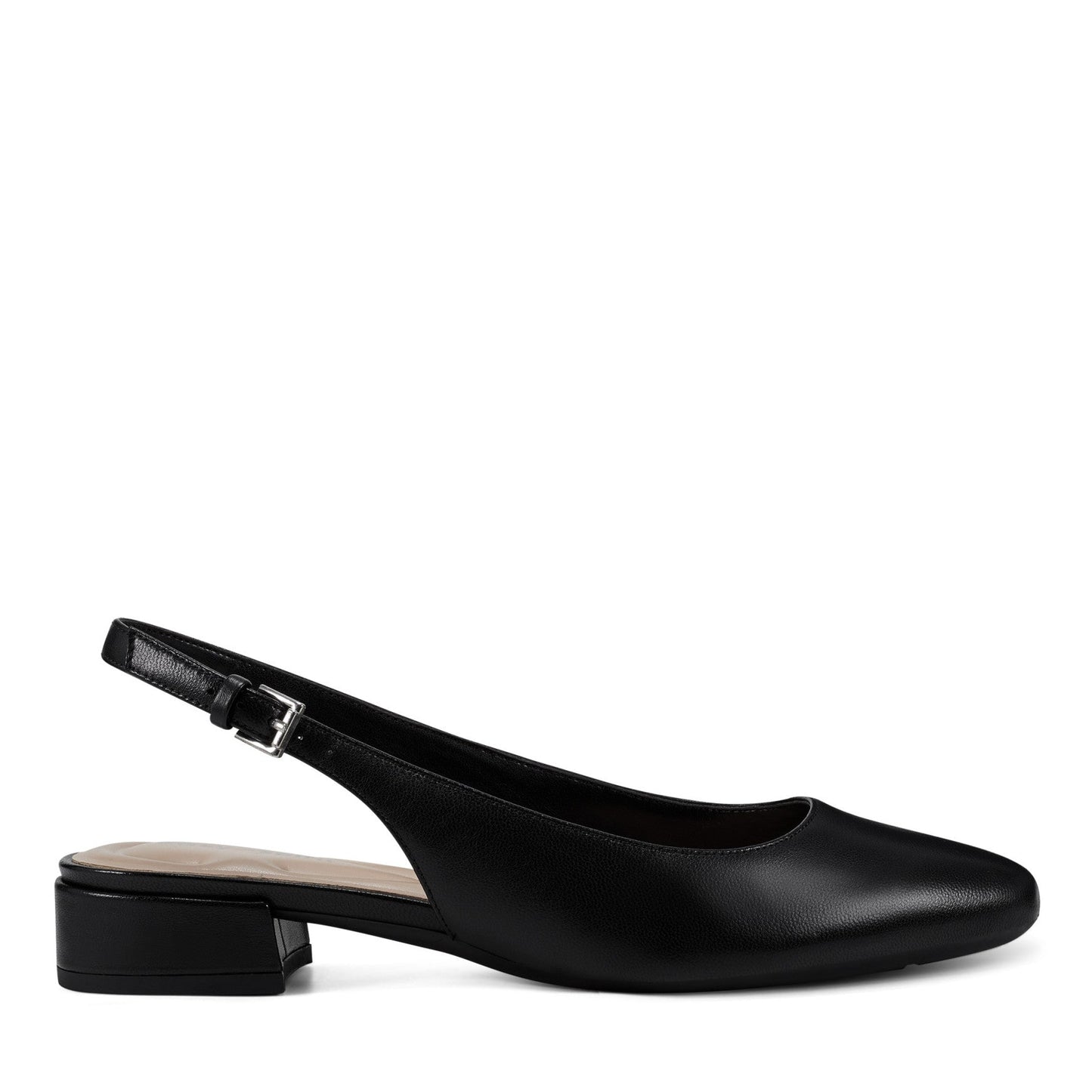 Easy Spirit Cassius Slingback Pumps - Black Leather