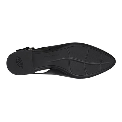 Easy Spirit Cassius Slingback Pumps - Black Leather