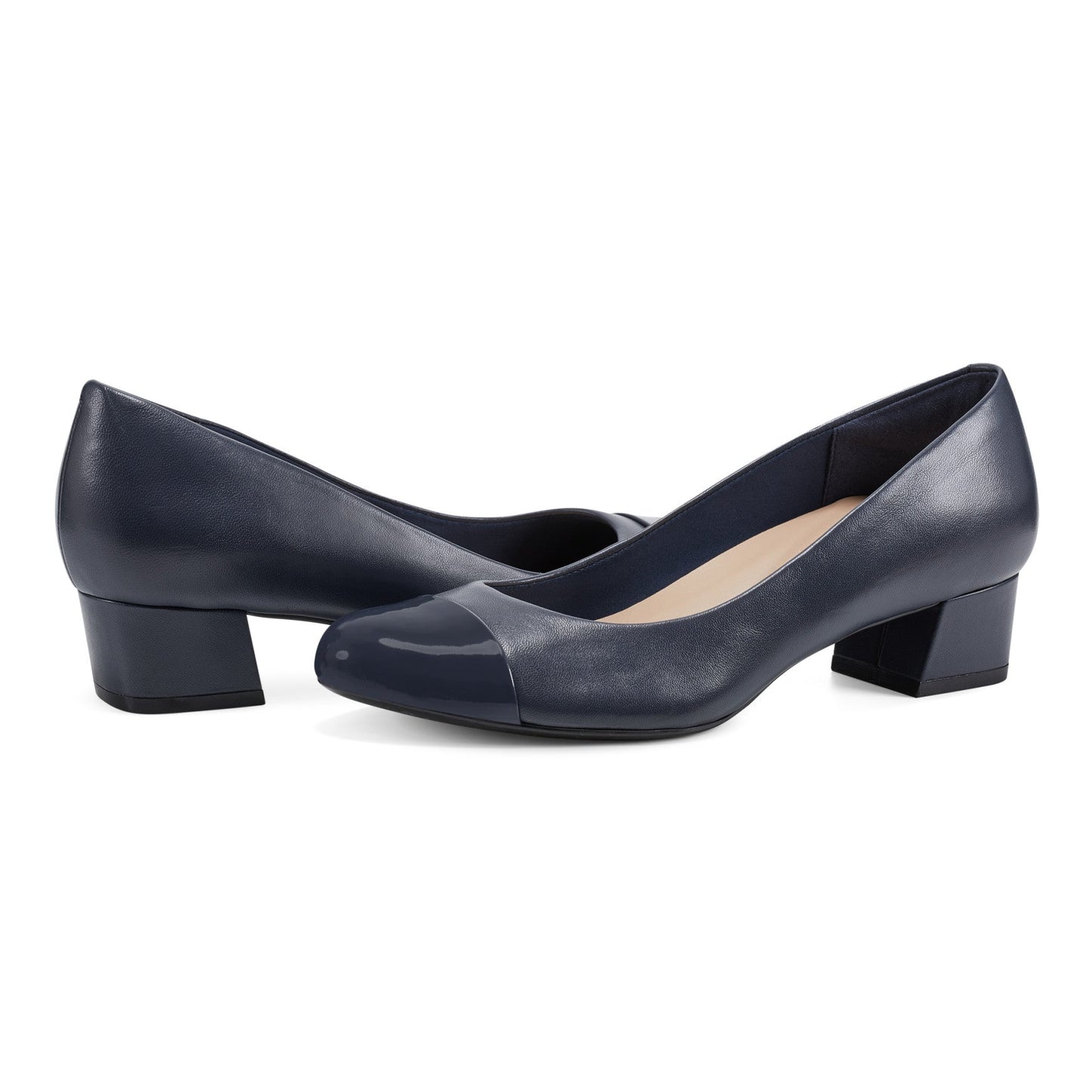 Easy Spirit Libie Dress Pumps - Navy Leather