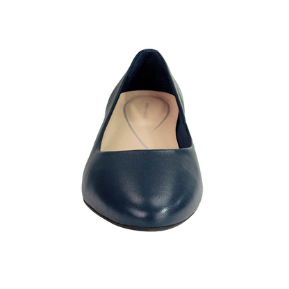 Easy Spirit Caldise Leather Low Heel Dress Shoes - Navy Leather