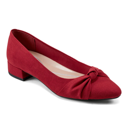Easy Spirit Cristen Dress Pumps - Red Suede