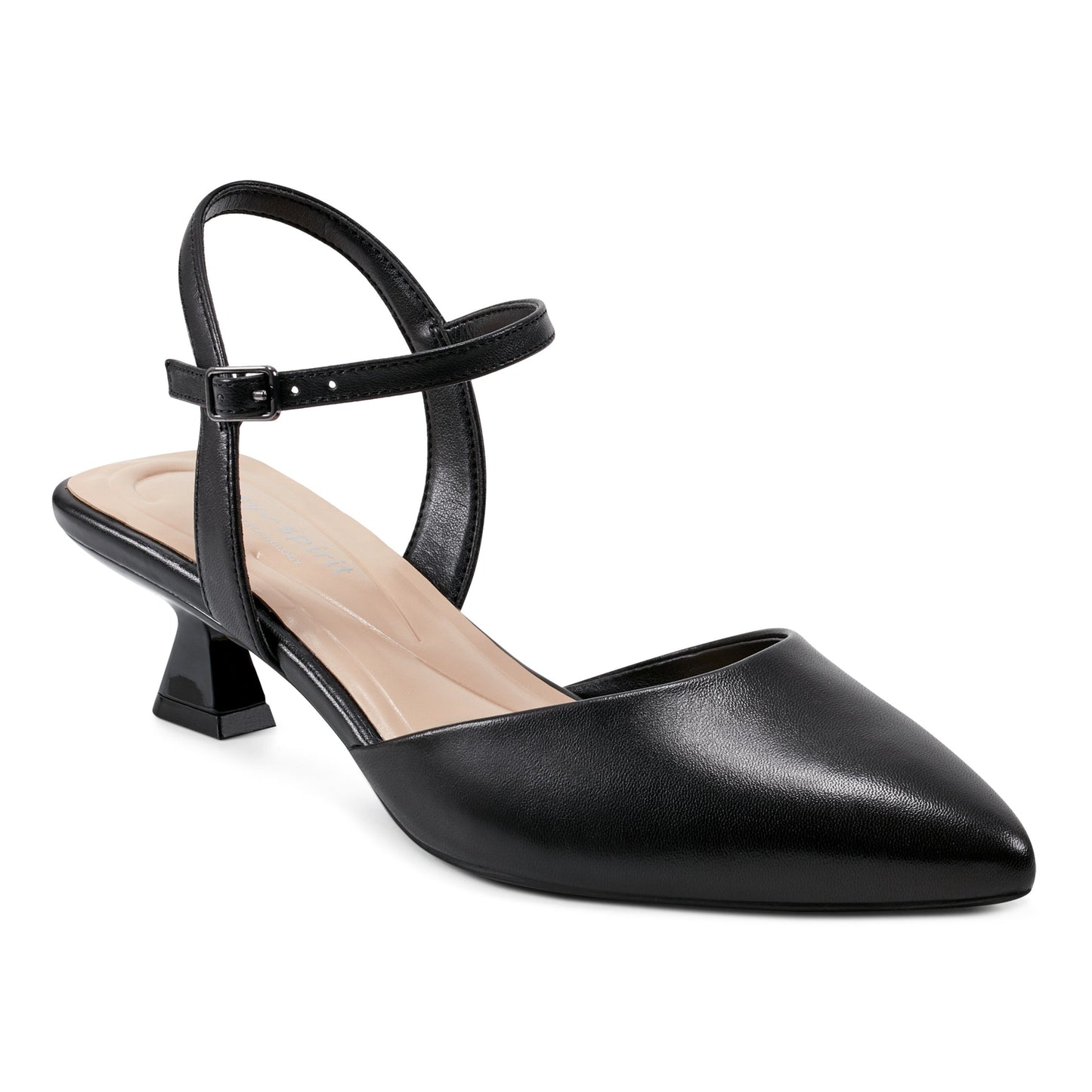Easy Spirit Halyn Pointy Toe Dress Pumps - Black Leather