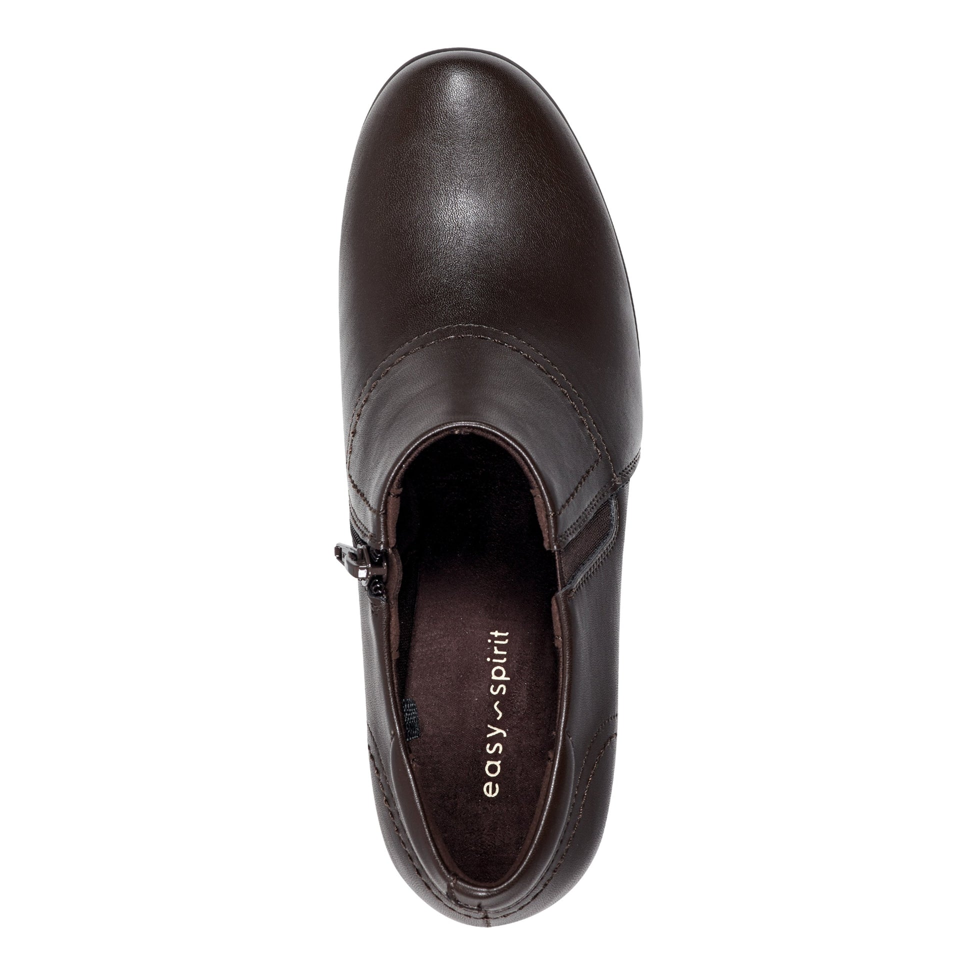 Easy Spirit Caine Round Toe Shooties - Brown