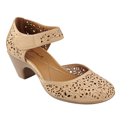 Easy Spirit Cindie Mary Jane Heels - Biscuit