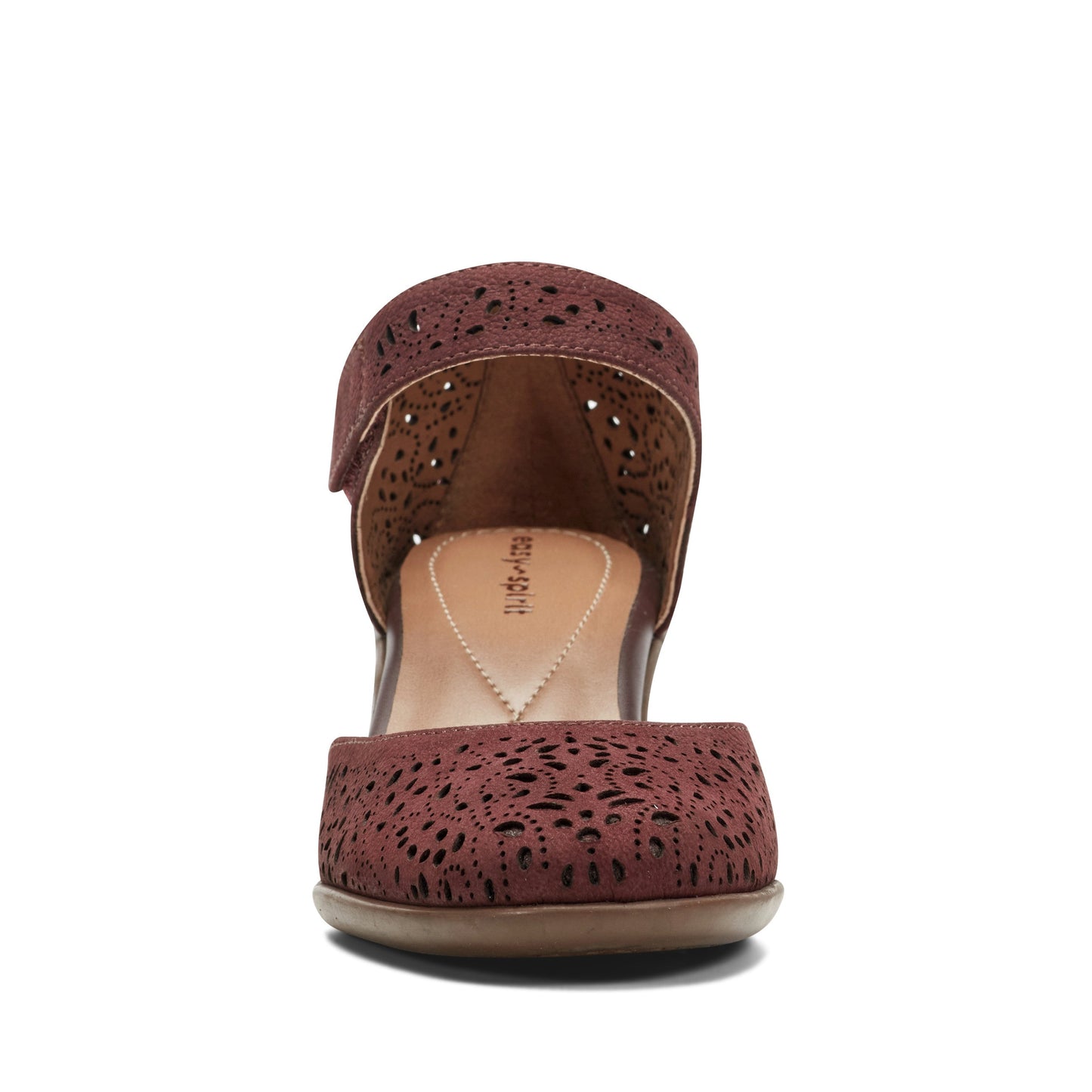 Easy Spirit Cindie Mary Jane Heels - Red Leather