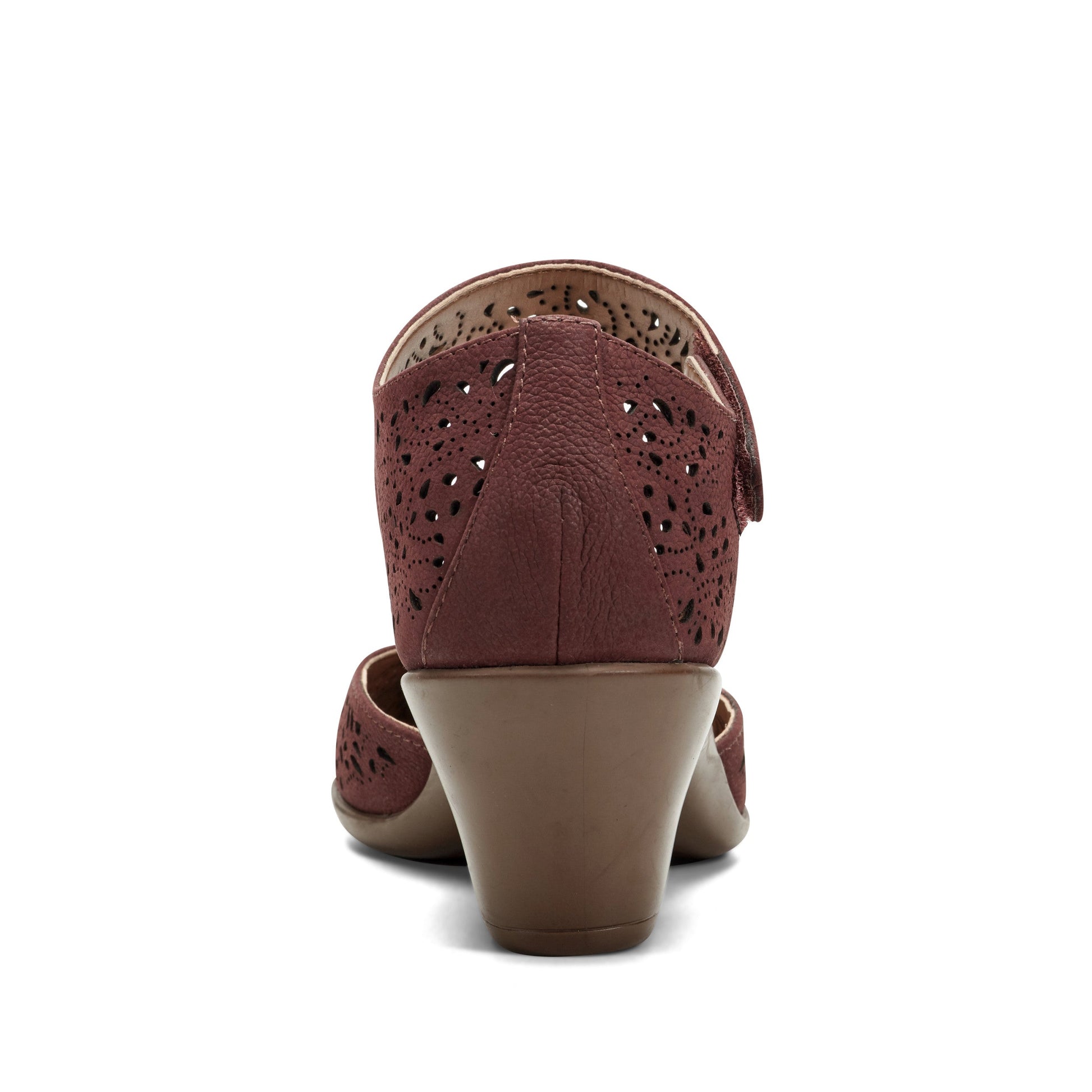 Easy Spirit Cindie Mary Jane Heels - Red Leather
