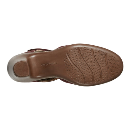 Easy Spirit Cindie Mary Jane Heels - Red Leather