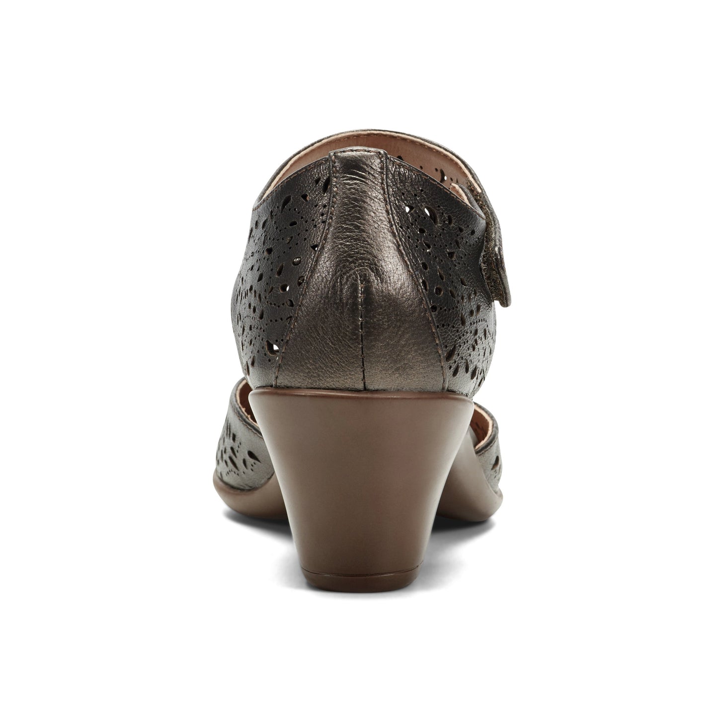 Easy Spirit Cindie Mary Jane Heels - Pewter Leather