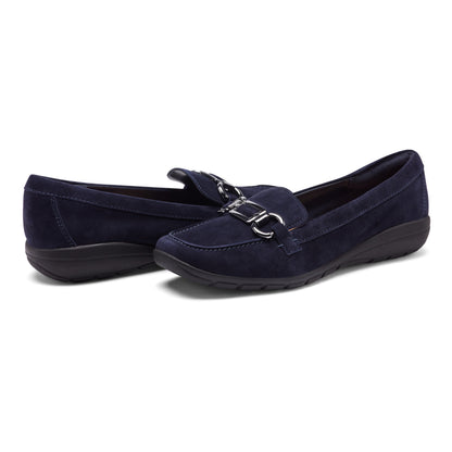Easy Spirit Amaya Casual Flats - Navy Suede