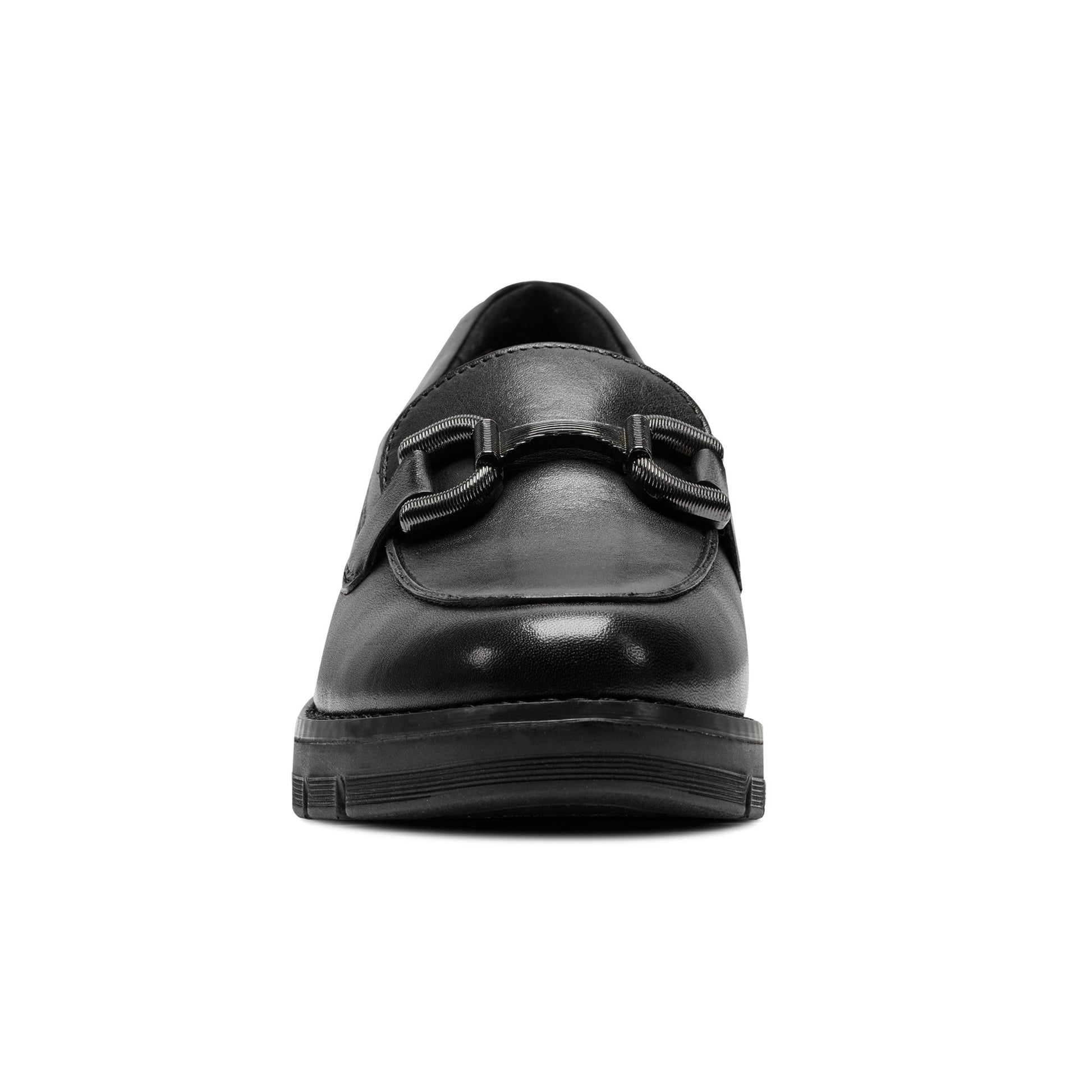 Easy Spirit Vivy Tailored Loafers - Black Leather