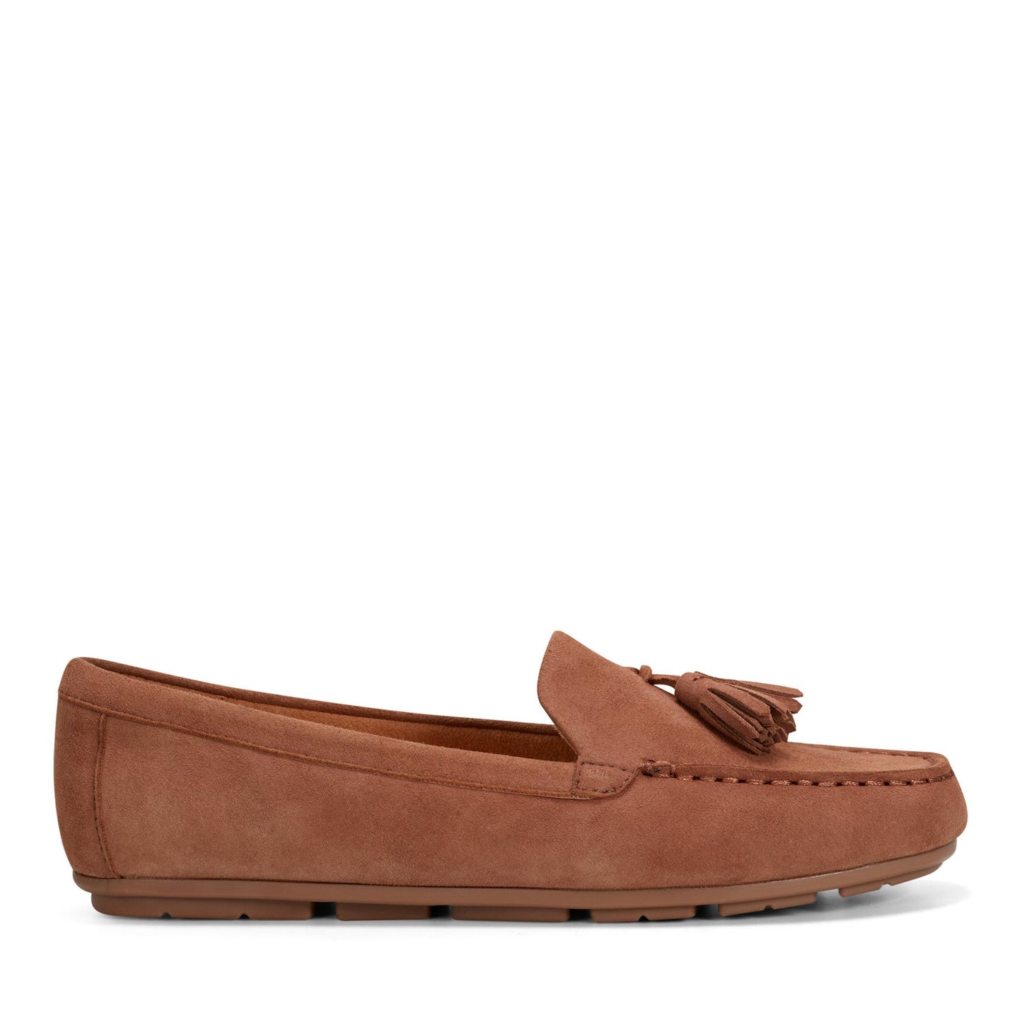 Easy Spirit Joandra Casual Loafers - Light Brown Suede