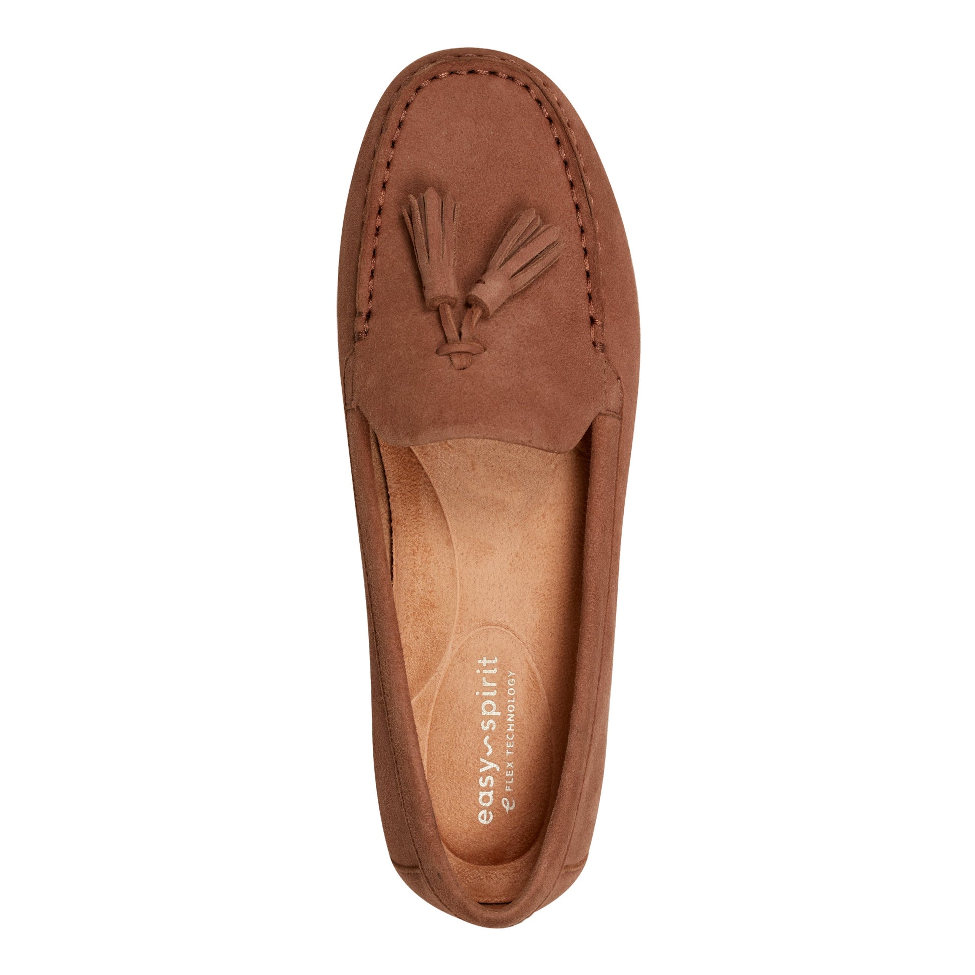 Easy Spirit Joandra Casual Loafers - Light Brown Suede