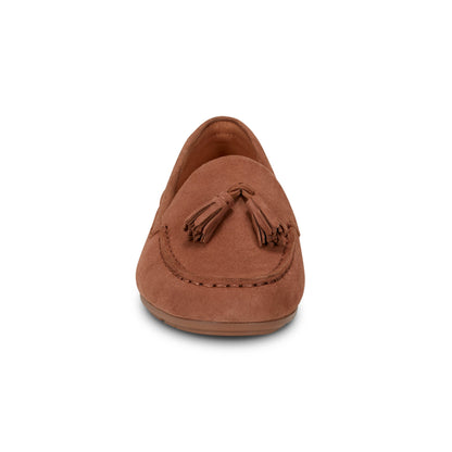 Easy Spirit Joandra Casual Loafers - Light Brown Suede