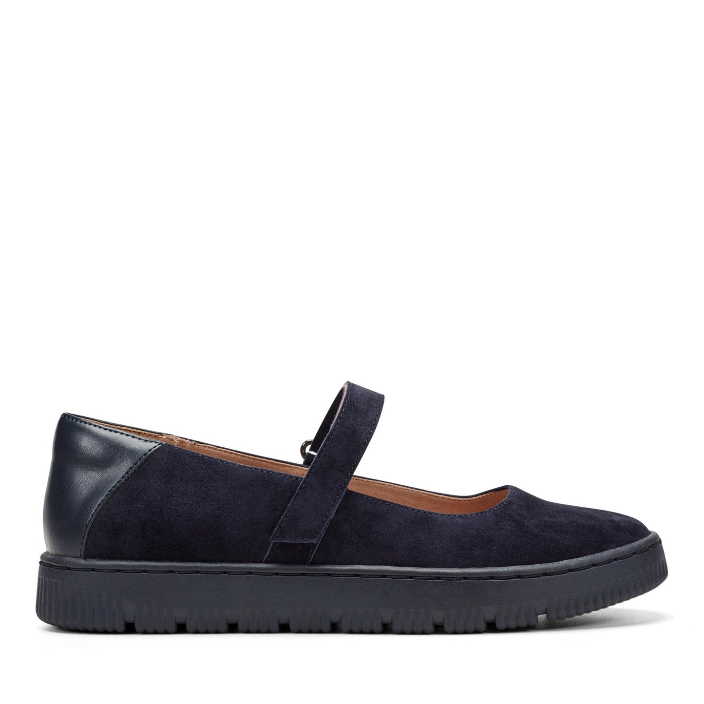 Easy Spirit Kyliee Mary Jane Flats - Navy Suede