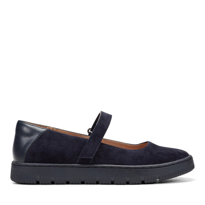 Easy Spirit Kyliee Mary Jane Flats - Navy Suede