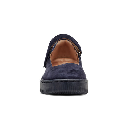 Easy Spirit Kyliee Mary Jane Flats - Navy Suede
