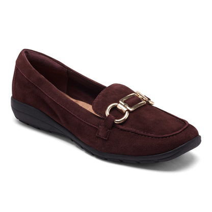 Easy Spirit Amaya Casual Flats - Red Suede