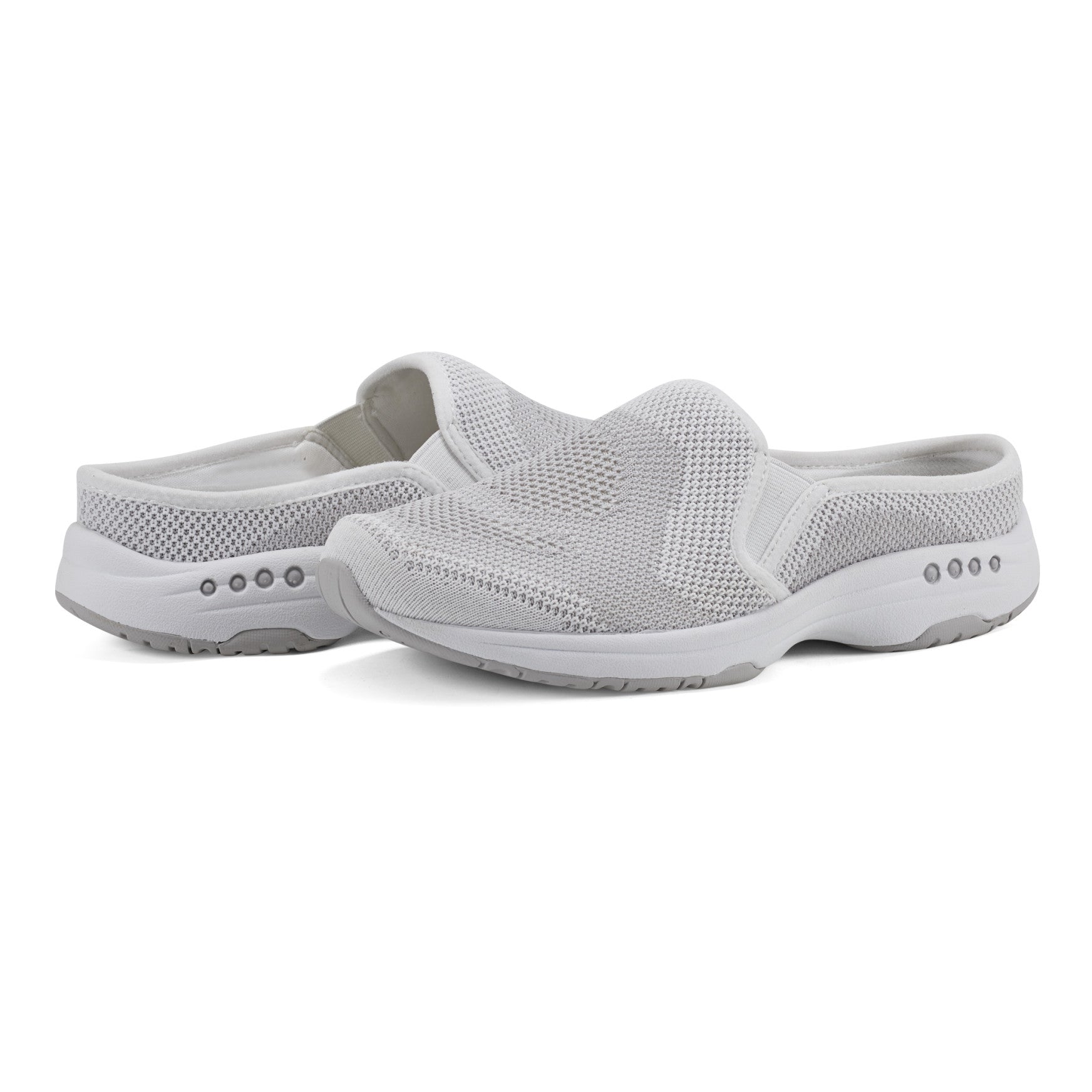 Easy Spirit Takeknit Eco Clogs - White Knit