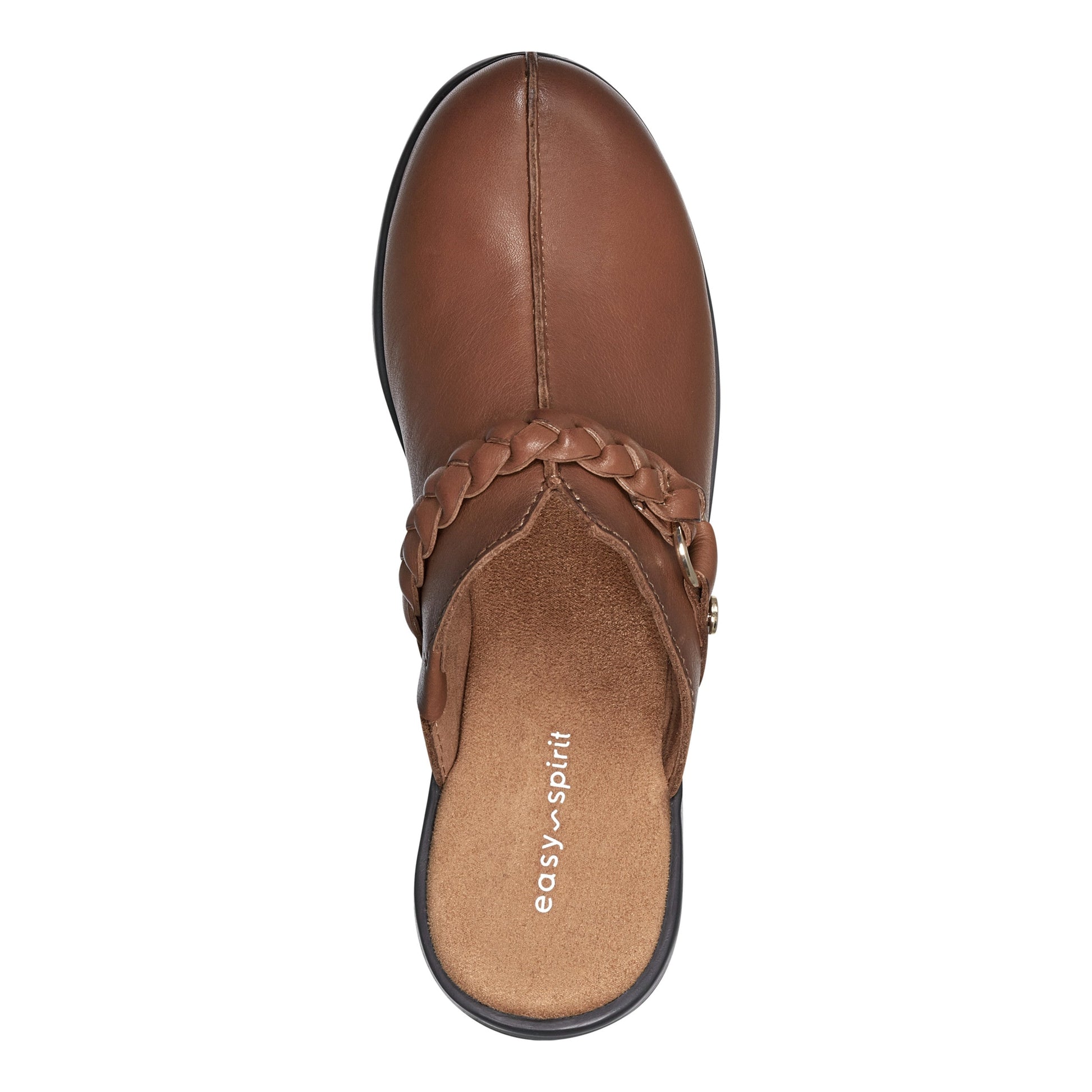Easy Spirit Penelope Casual Clogs - Brown Leather