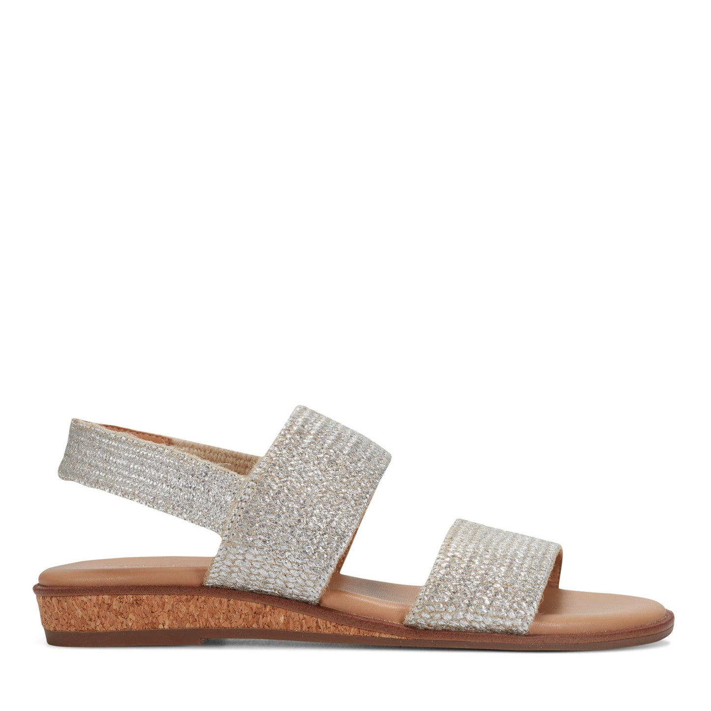 Easy Spirit Lana Flat Sandals - Silver