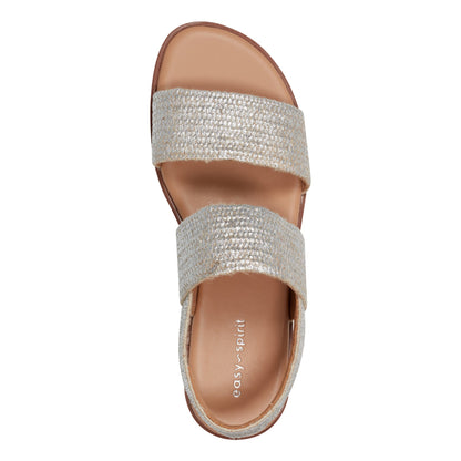 Easy Spirit Lana Flat Sandals - Silver