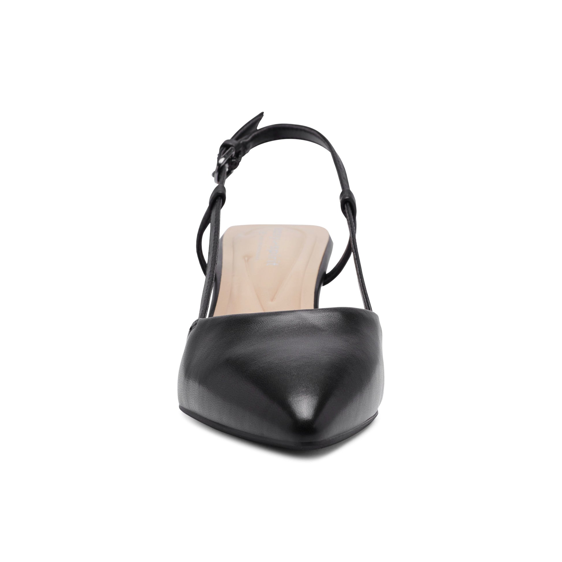Easy Spirit Havana Slingback Pumps - Black Leather