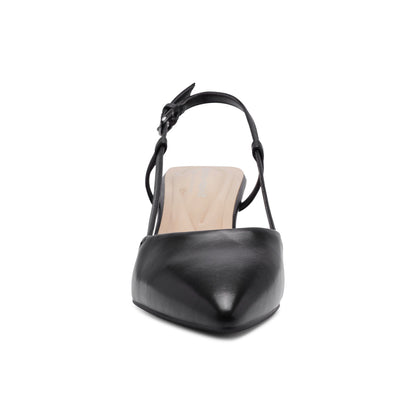 Easy Spirit Havana Slingback Pumps - Black Leather