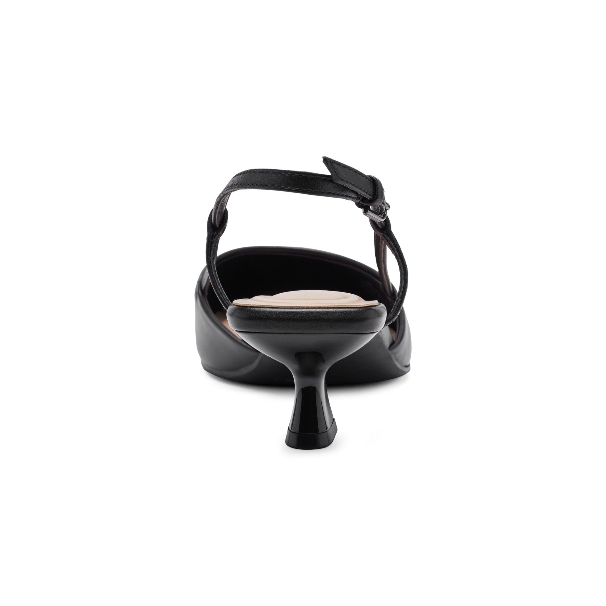 Easy Spirit Havana Slingback Pumps - Black Leather