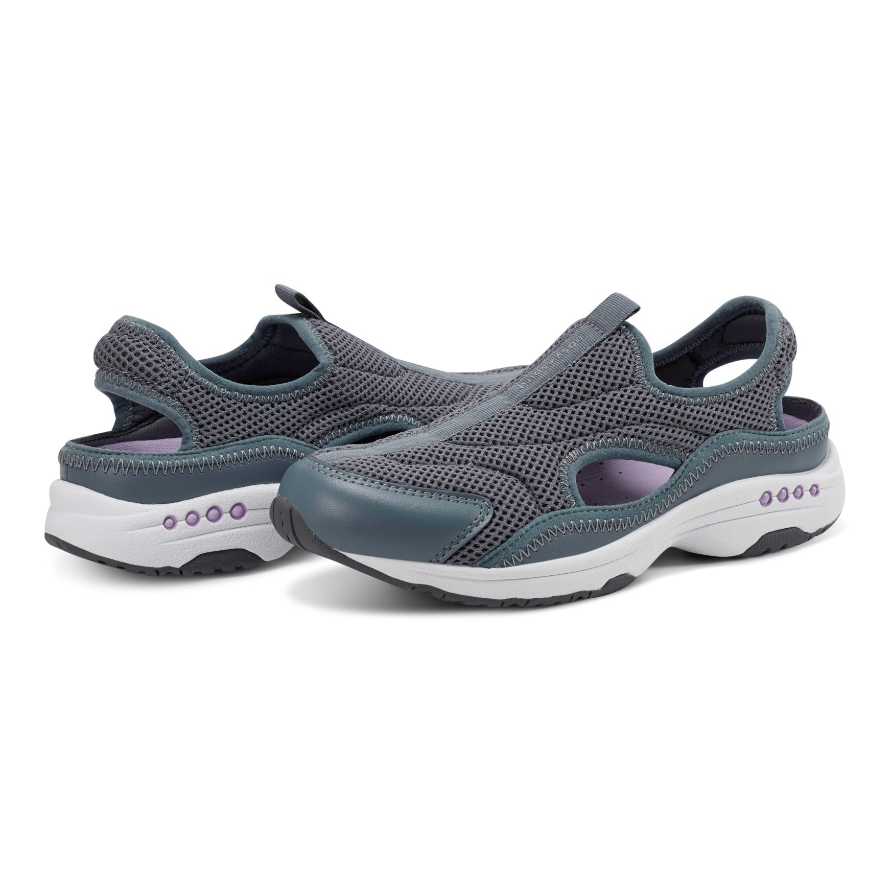Easy Spirit Trina Slip On Walking Shoes - Medium Grey