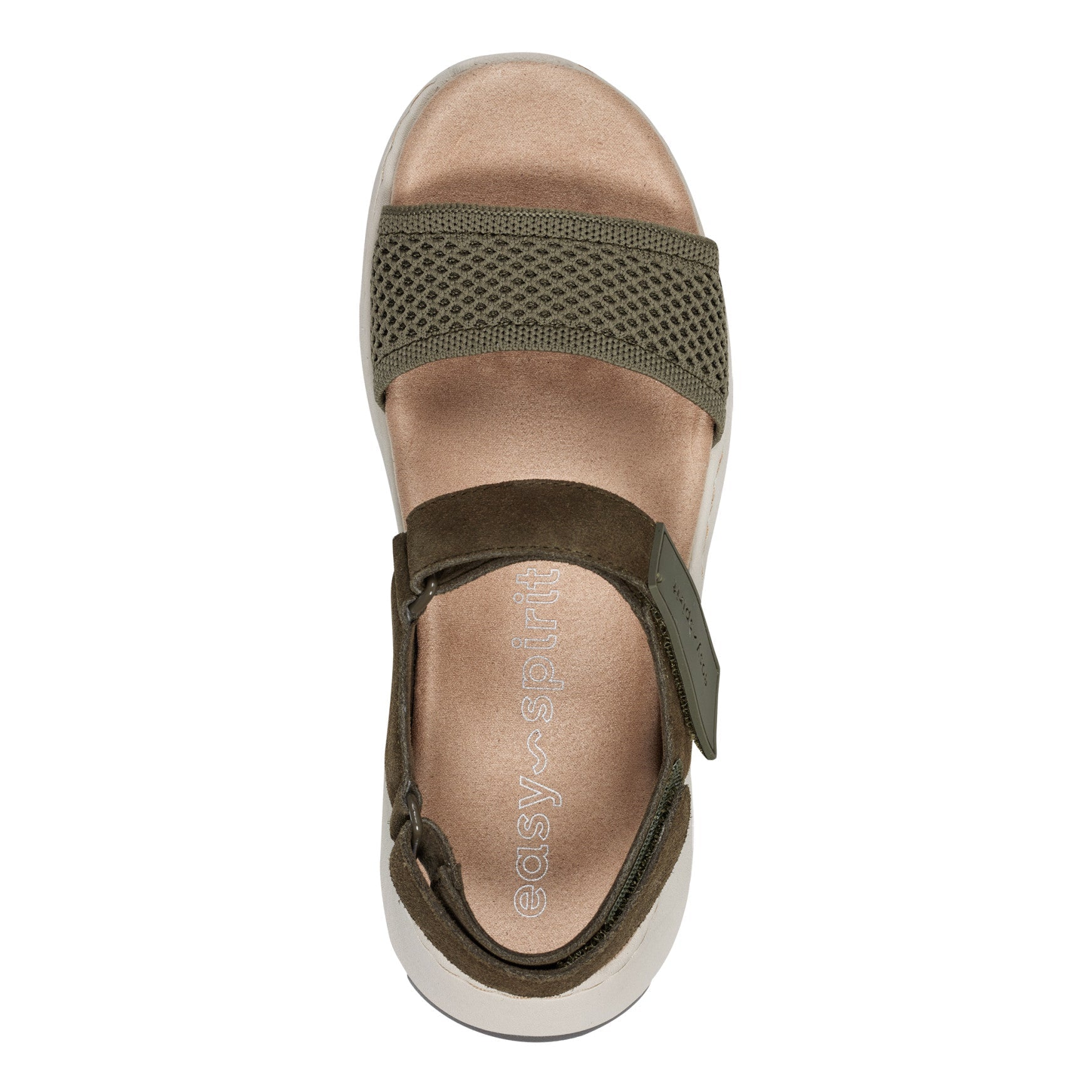 Easy Spirit Sway Casual Platform Sandals - Dark Green