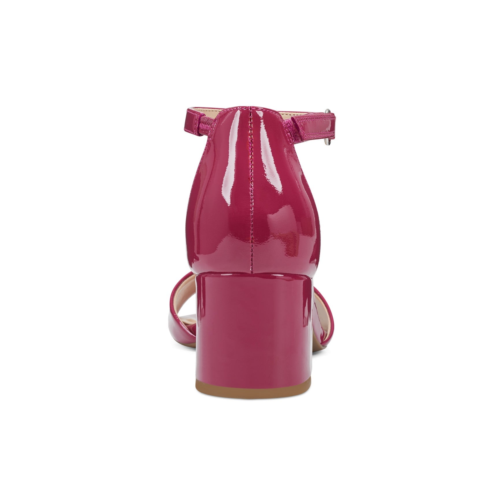 Easy Spirit Daven Ankle Strap Heeled Sandals - Pink Patent Leather