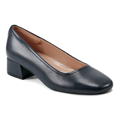 Easy Spirit Jain Dress Pumps - Navy Leather