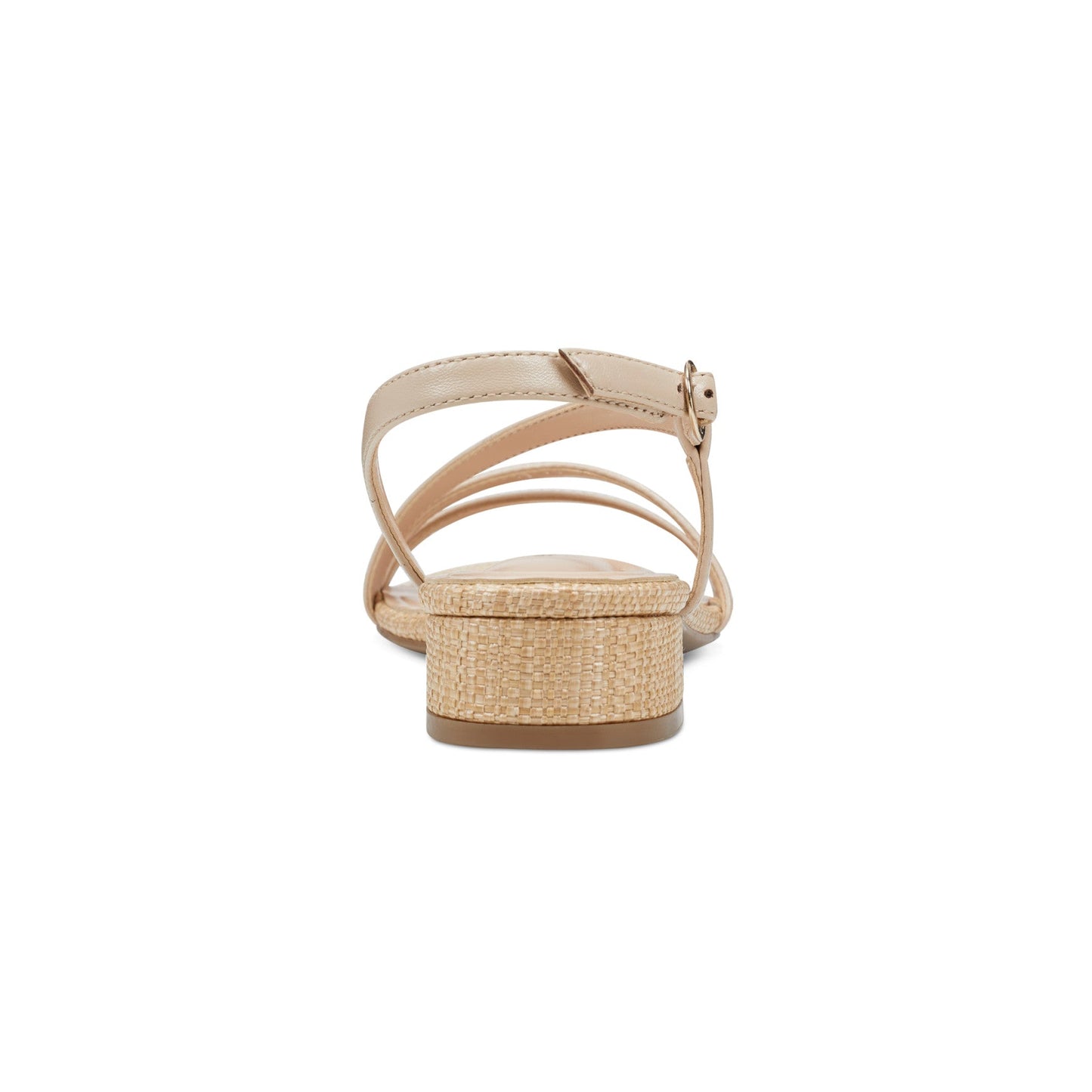 Easy Spirit Glenni Block Heel Sandals - Natural Raffia