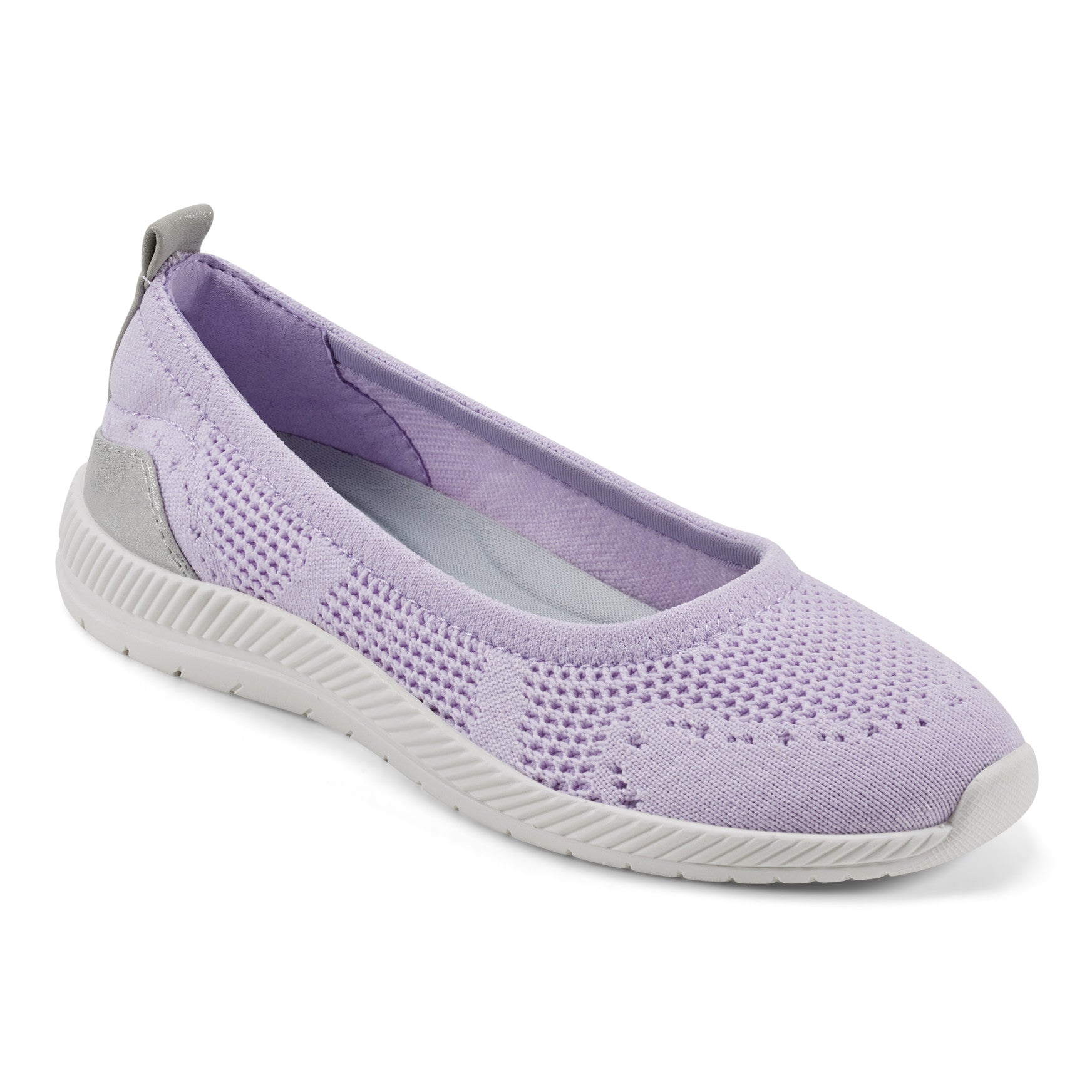 Easy Spirit Glitz Walking Shoes - Purple Knit