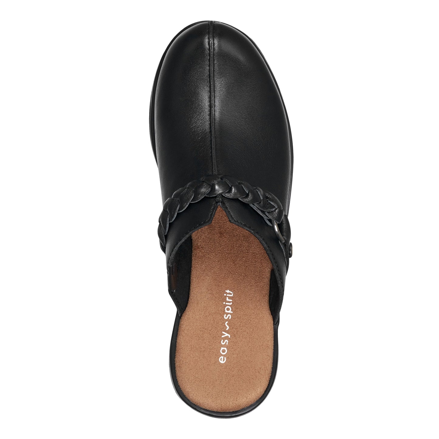 Easy Spirit Penelope Casual Clogs - Black Leather