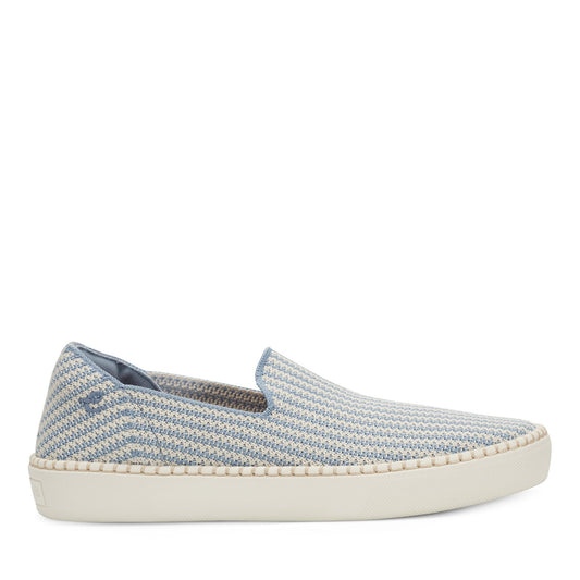 Easy Spirit Presley Casual Slip On Flats - Blue/Cream Stripe