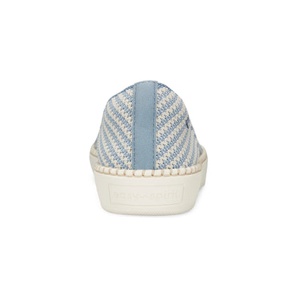 Easy Spirit Presley Casual Slip On Flats - Blue/Cream Stripe