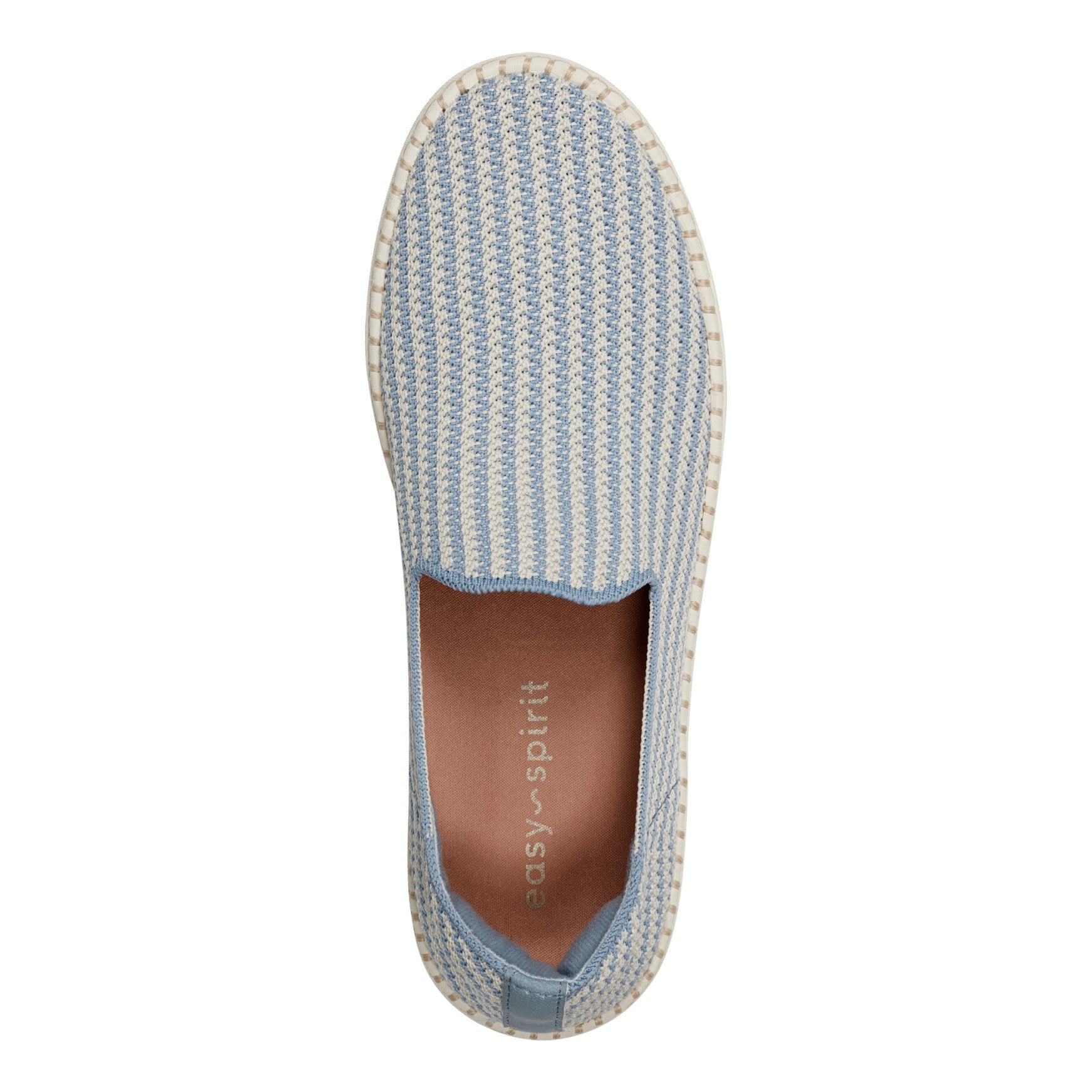 Easy Spirit Presley Casual Slip On Flats - Blue/Cream Stripe