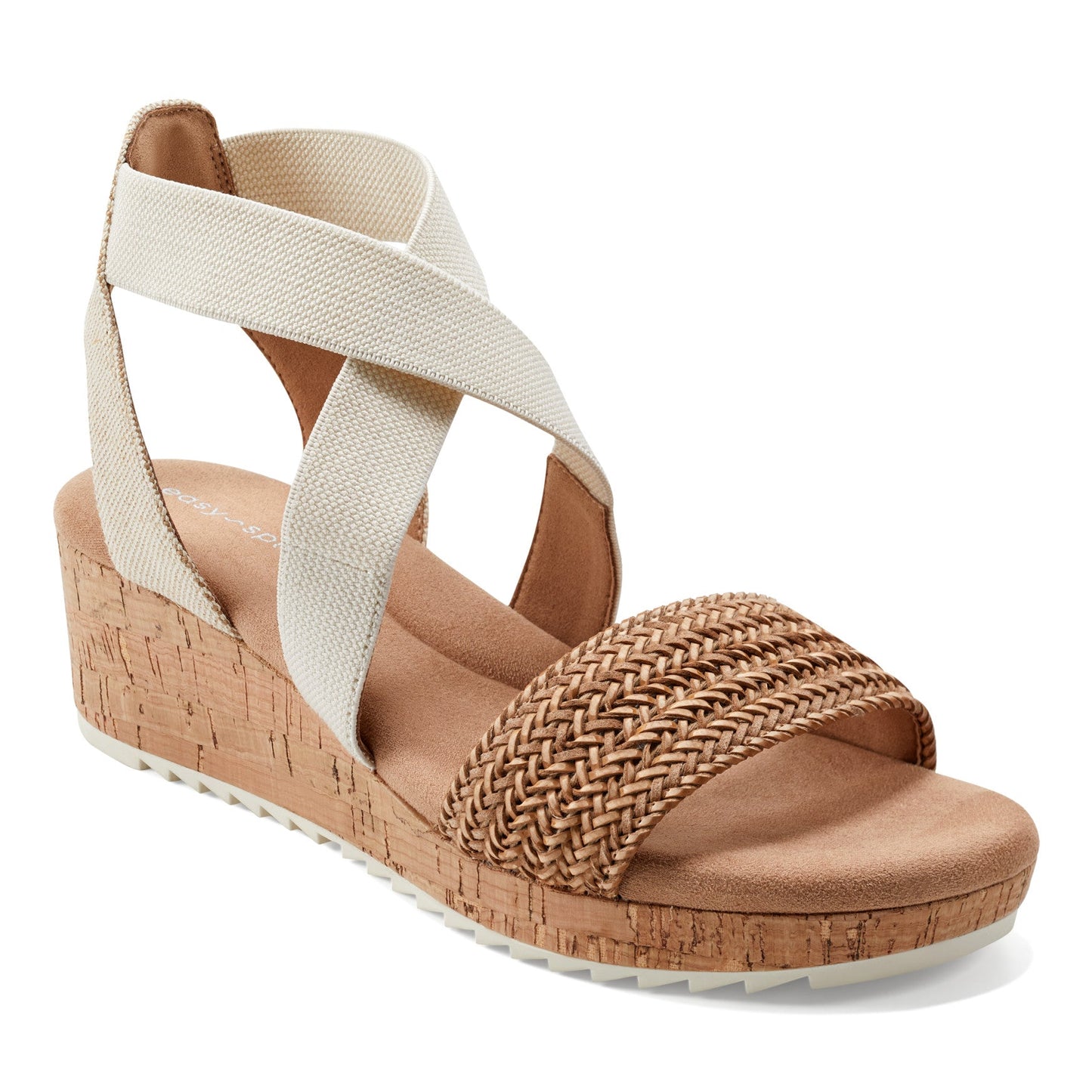 Easy Spirit Lorena Wedge Sandals - Natural