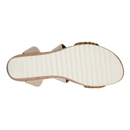 Easy Spirit Lorena Wedge Sandals - Natural