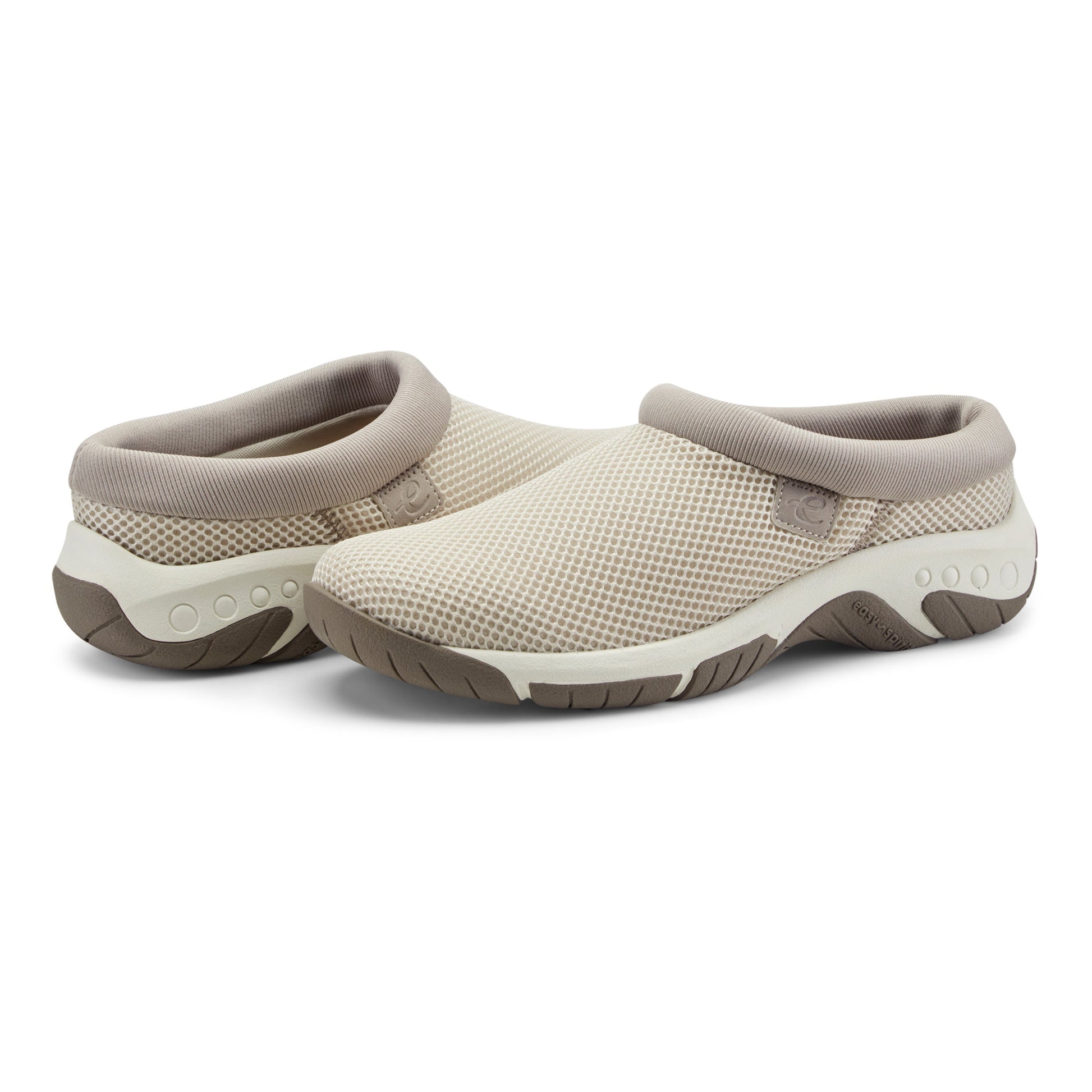 Easy Spirit Wade Mesh Clogs - Light Taupe