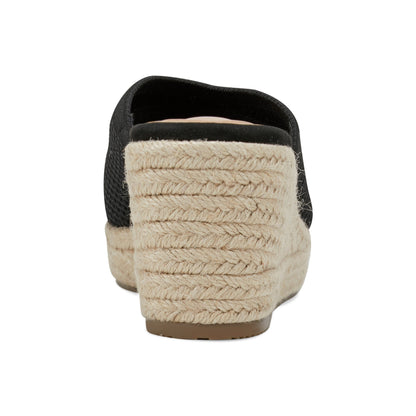 Easy Spirit Jalen Espadrille Wedge Sandals - Black