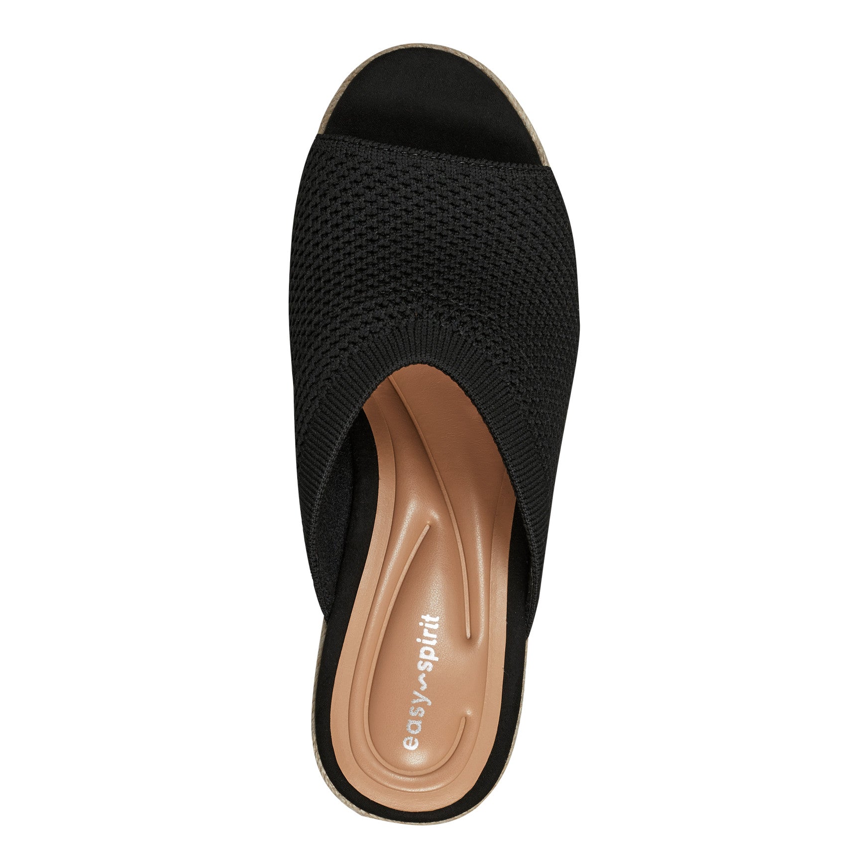Easy Spirit Jalen Espadrille Wedge Sandals - Black