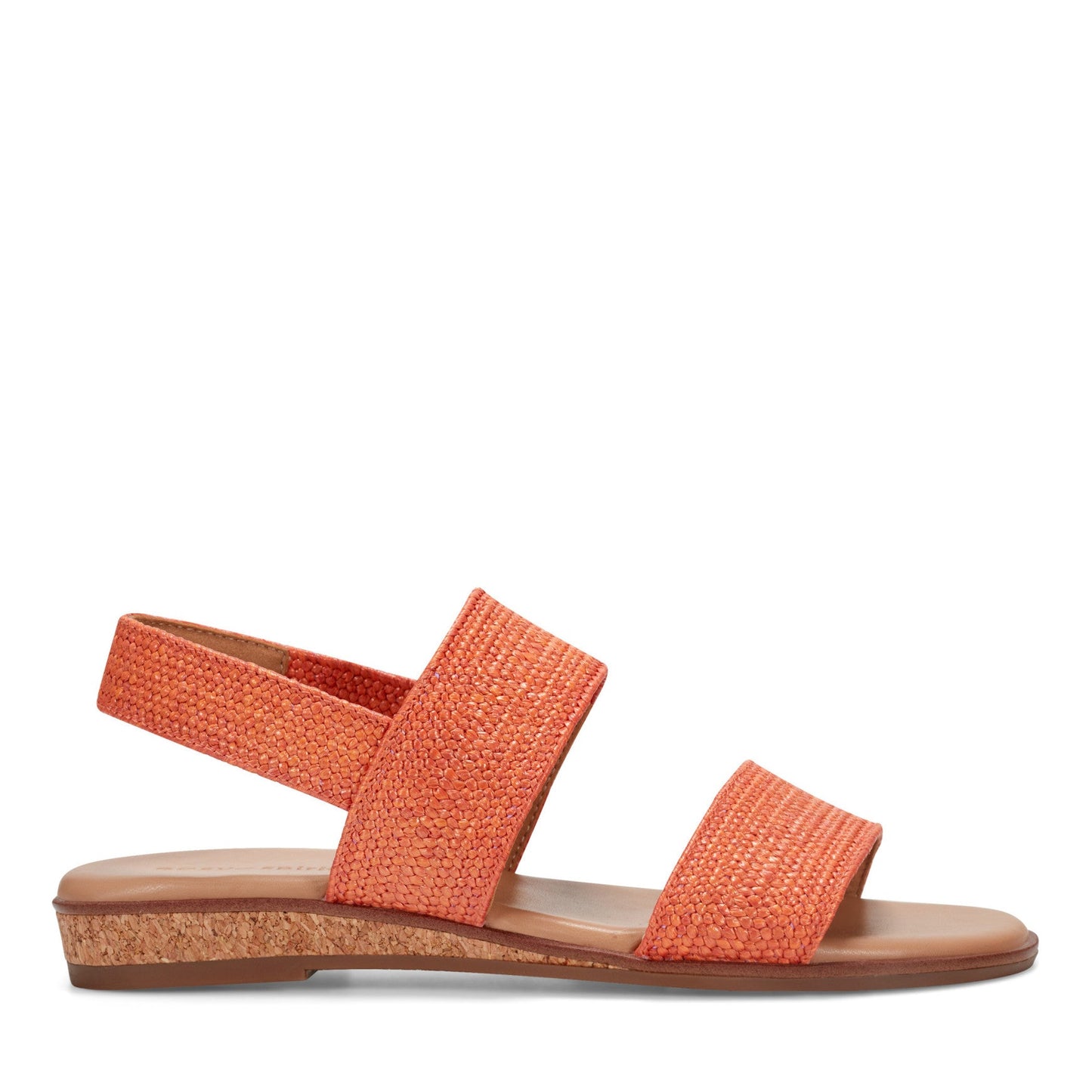 Easy Spirit Lana Flat Sandals - Orange Raffia