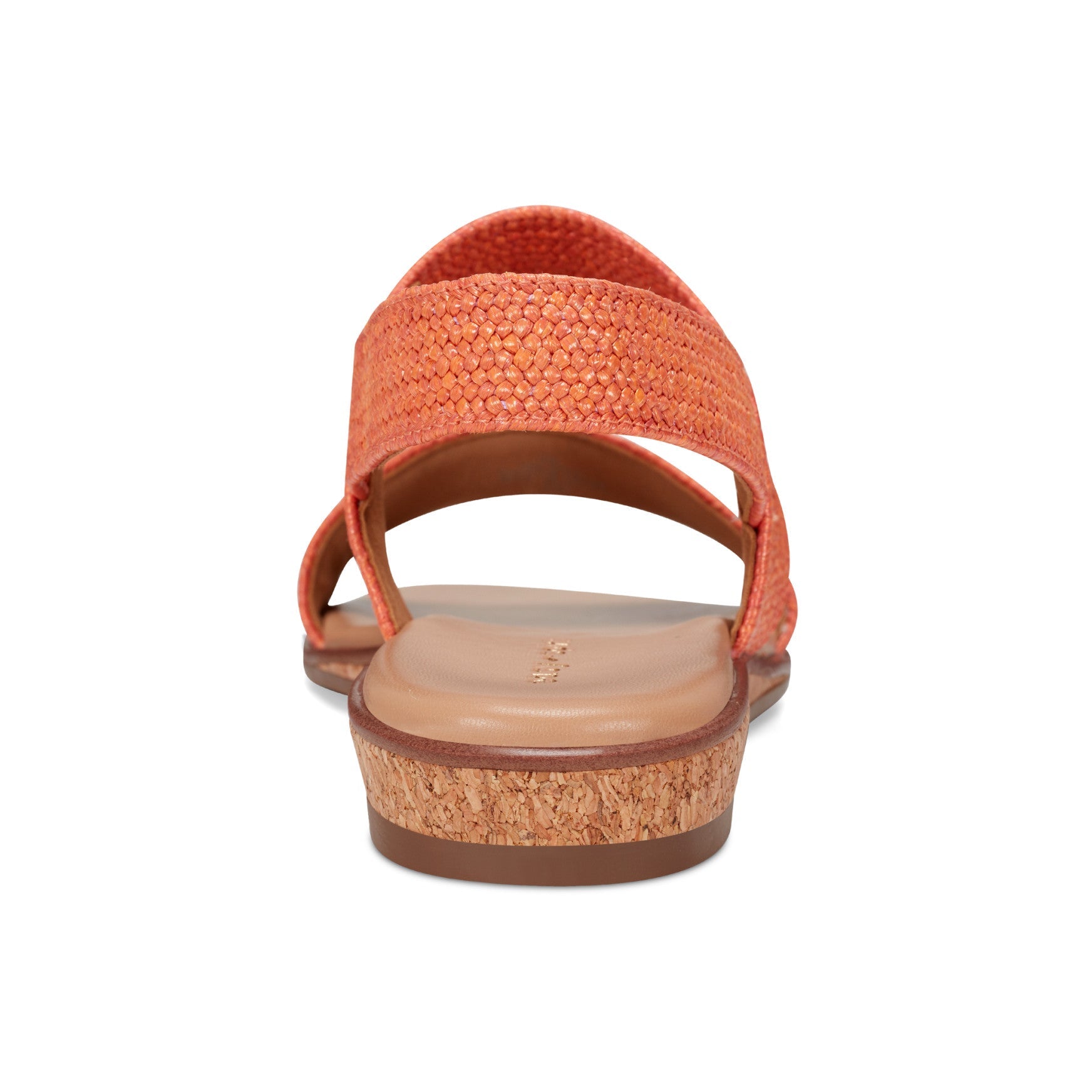 Easy Spirit Lana Flat Sandals - Orange Raffia
