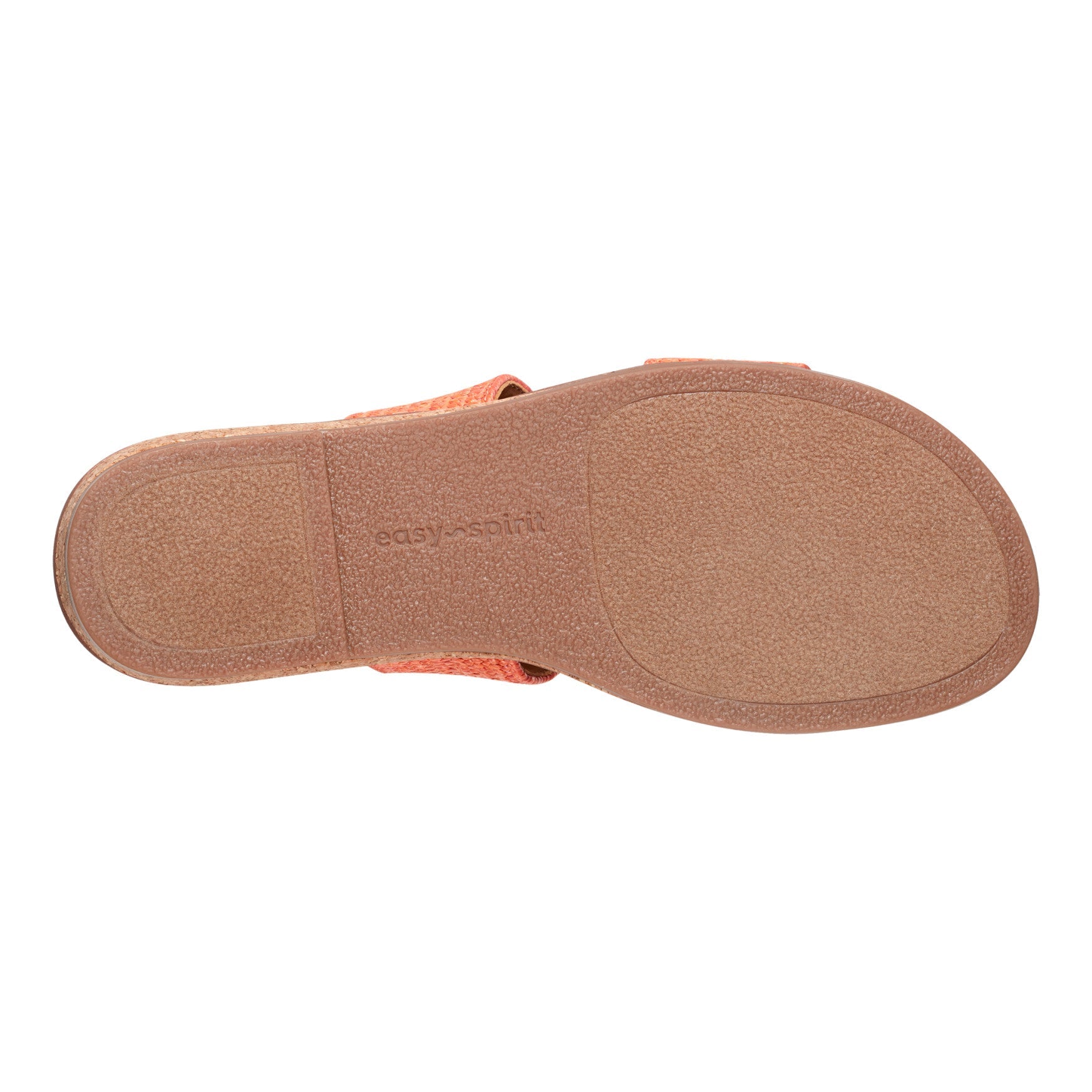 Easy Spirit Lana Flat Sandals - Orange Raffia