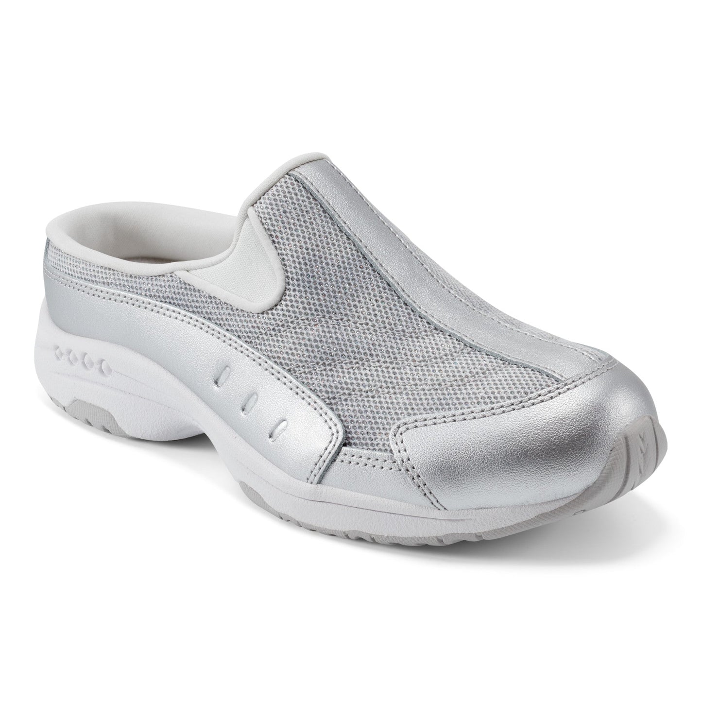 Easy Spirit Traveltime Clogs - Silver